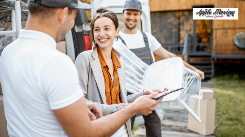 woman talking with a man